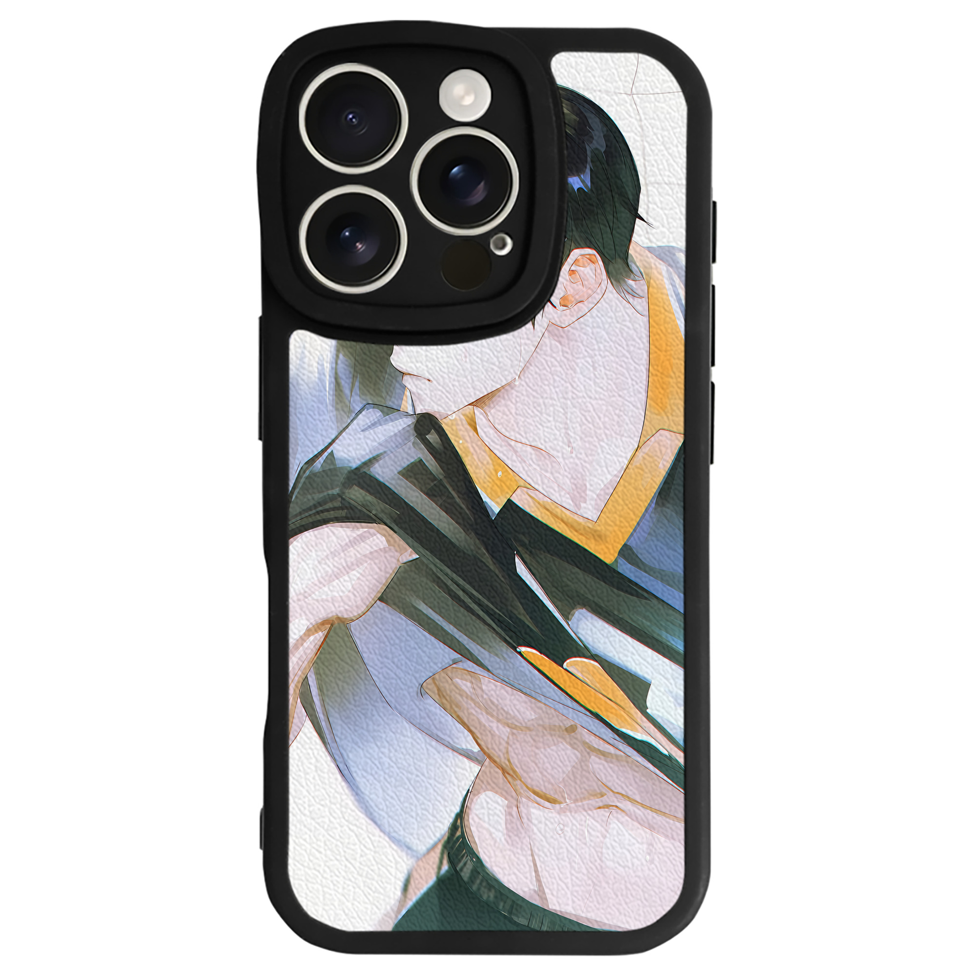 （画像用） ハイキュー!! Haikyu!! 【iPhone 16シリーズ対応】シリコンスマホケース（レザー調） 材質：シリコン